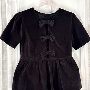 Black peplum shirt from ASOS. NWOT.